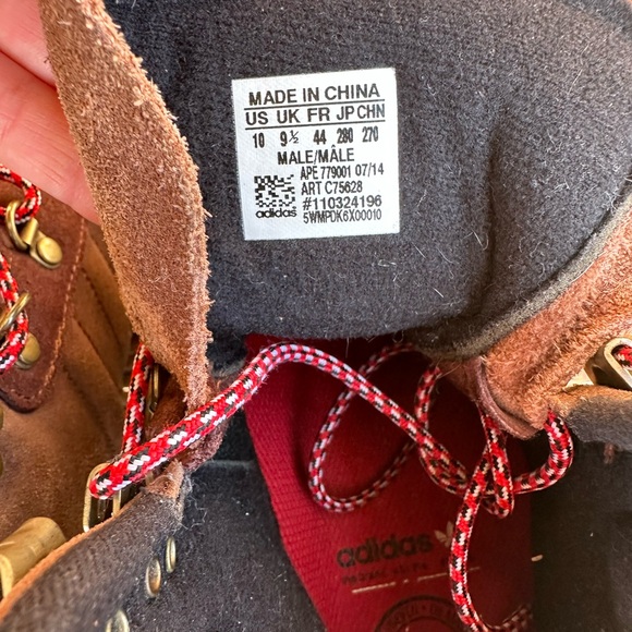 Men’s Adidas Jake Blauvelt 2.0 Hiking Ankle Boot Size 10 Brown Suede - Picture 9 of 9